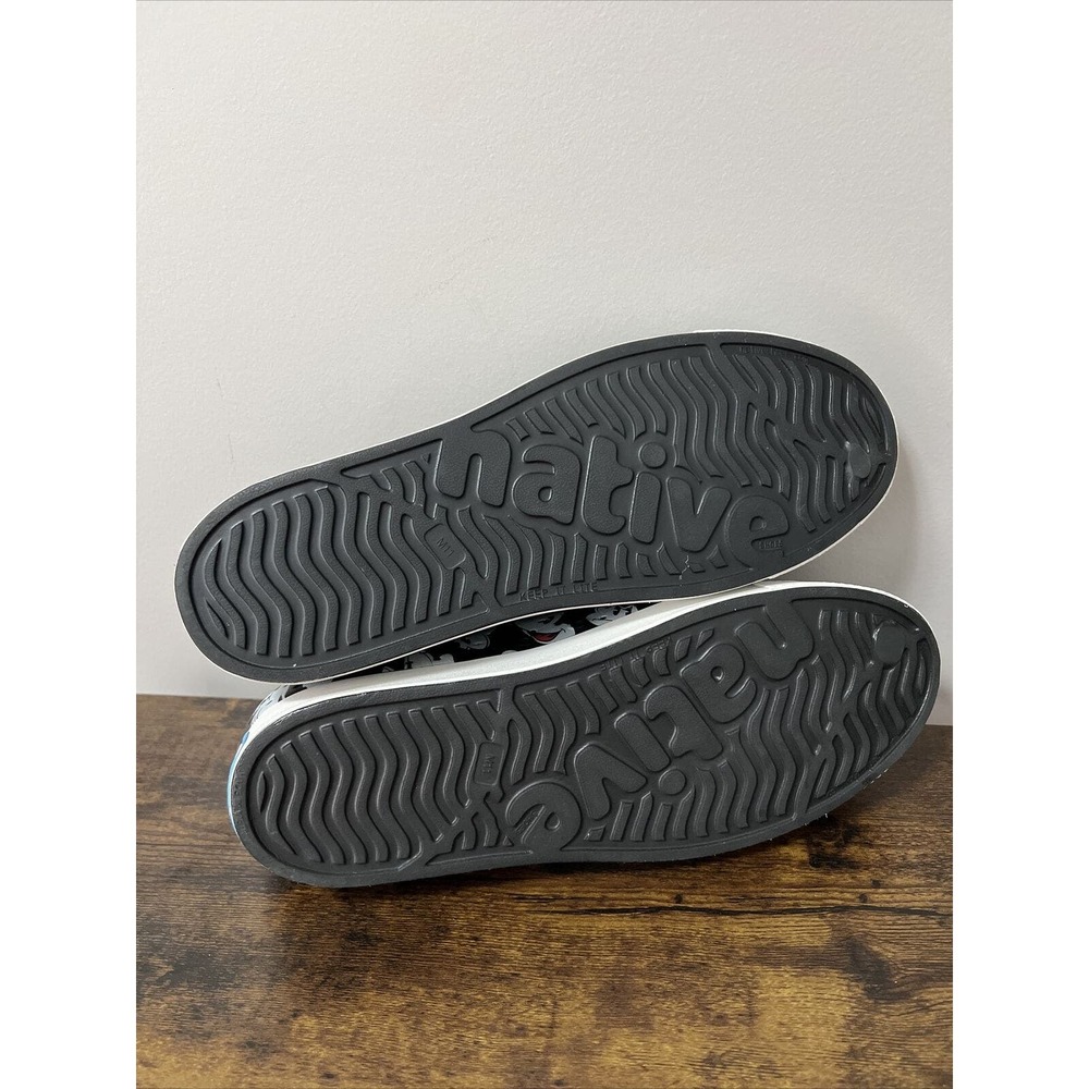 DISNEY Native Jefferson Mickey Mouse Shoes Mens 11 Black Slip On Clogs Slides - Picture 5 of 8